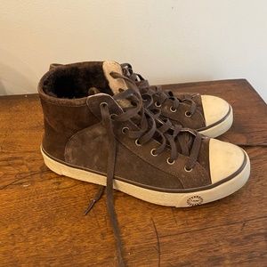 UGG Women’s Brown Suede High Top Sneakers Size 7